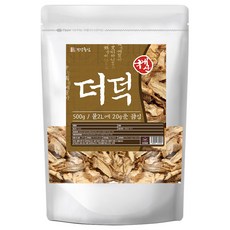 건강중심 국산 말린 더덕 사삼 건재 국내산 건더덕 건조, 1개, 500g, 500g