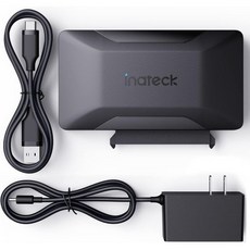 Inateck SATA와 USB 3.2세대 2 어댑터 연결 2.53.5인치 SSDHDD용 하드 드라이브 케이블 12V2A 전원 포함 양방향 전송