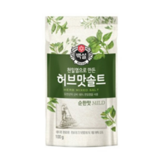 CJ 백설 허브맛솔트(순한맛)100g, 100g, 25개