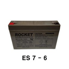 ROCKET ES7-6 6V7AH 연납축전지 배터리, 1개, 1개