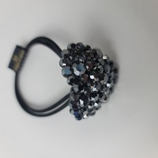 하트 스톤 헤어링 보석 큐빅 머리끈 방울 고급 백화점 큐빅볼 고무줄