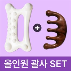 베이안 괄사 세트 얼굴 바디 두피 마사지기, 1개