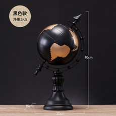 친환경 모던 지구본 장식품 북유럽 인테리어소품, 개, 블랙