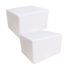 청년몰 CN-05호 스티로폼박스 내경270x210x163, 2개, 흰색 2개, 흰색