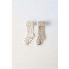 자라 키즈 ZARA KIDS 플레인 타이즈 2켤레 세트 - 컬러 : 샌드316346