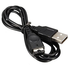 닌텐도 게임 보이 어드밴스 SP (GBA SP) /닌텐도 콘솔 [게임 보이 어드밴스] 1 pcs 용 USB 전원 충전기 케이블|충전기|, 단일, 1개, Black
