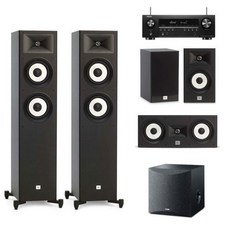 [데논] AVR-S660H + JBL Stage A180 5.1채널스피커(A130/SW05, 5채널:우드 / 서브우퍼:블랙