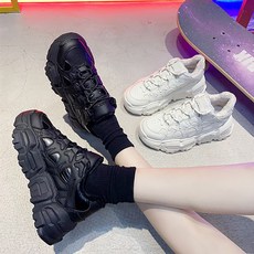 5cm 원컬러 통굽 기모 퍼 키높이 운동화 어글리슈즈