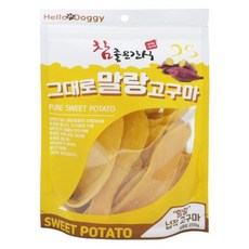 참좋은간식 그대로 말랑 넙적 고구마 건조간식 250g, 2개 - 그대로말랑고구마