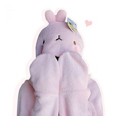 할인샵YE6678 몰랑 망토 담요-핑크, 단일색상