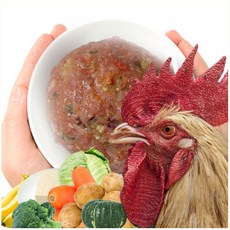펫바프 펫푸드 강아지생식 바프식 닭 80% 야채퓨레 7종 20% 혼합제품 1kg*10 수제 자연식 닭분쇄육 화식, 1kg, 10개