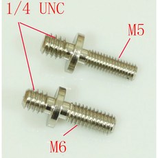 삼각대 카메라용 수 나사 어댑터 M5 M6 1 4 2 팩 2개 4