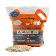 Rufus & Coco Wee Kitty Clumping Corn Cat Litter (1 Pac 루퍼스 & 코코 위 키티 클럼핑 옥수수 고양이 쓰레기 (1 팩 x 8.8 lb, N/A, 1개, 3.99kg