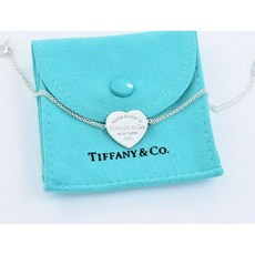 [해외]명품티파니앤코팔찌 Please Return to Tiffany Co Silver Heart Tag 6.75 Double Chain Charm Bracelet
