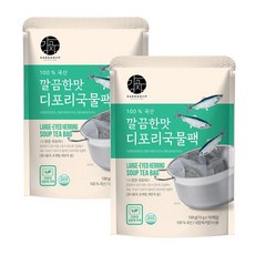 강고집 깔끔한맛 디포리 국물팩 130g 2봉 국산 다시팩 육수팩, 깔끔한맛 디포리국물팩 130g x 2개