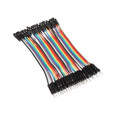 JK 브레드보드 점퍼선 점퍼 케이블 M/F 40P 암 수 아두이노 40가닥 DIY 와이어, 10cm, 10개입 10cm, 10개입