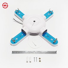 웅진 국산 FPL 36W 4등용 전자식 형광등, 램프포함(흰색빛)4개, 1개