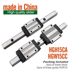 HGW15CC HGH15CA 2pcs HGR15 선형 가이드 레일 길이 4pcs 선형 블록 캐리지플랜지 부품 2pcs HGR15 gui, [02] 240mm x2, [01] HGH15CA x4, 2개 - 지플랜