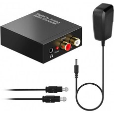 디지털-아날로그 변환기 DAC SPDIF 광 -L / R RCA 변환기 Toslink Optical-3.5mm 오디오 어댑터 (PS3 Xbox HD DVD PS4 TV 용, 단일옵션, 단일옵션