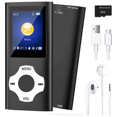 블루투스 0을 탑재한 MP3 음악 플레이어 어린이를 위한 휴대용 Hifi 전자책 블랙, Black