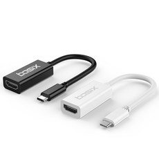 C타입 to HDMI 케이블 삼성덱스 갤럭시s10 갤럭시s20 HDMI 지원 BASIX H5, 블랙