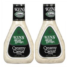 켄스 스테이크 하우스 크리미 카이사르 드레싱 473ml 2팩 Kens Steak House Creamy Caesar Dressing, 2개