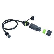 기가비트 네트워크 케이블 어댑터 방수 및 방진 TPU 이더넷 어댑터 GEN3 V3 to RJ45, 01 CN, 01 black