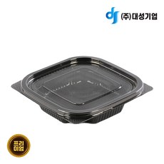 프리미엄 정사각 반찬샐러드용기 (DS-101/흑색) 400개 합포장세트