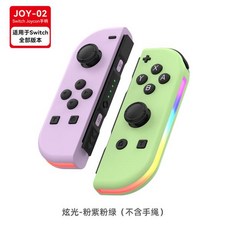 JOY-02 무선 게임패드 NS RGB LED L/R 조이패드 스위치 라이트 Oled 조이스틱 이중 진동 웨이크업 컨트롤러 포함