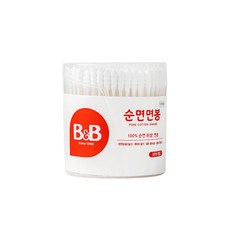 비앤비 비앤비유아면봉원형 200p, 200개입, 1개
