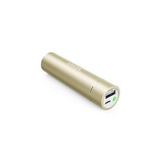 Anker PowerCore＋ mini 3350mAh Lipstick-Sized Portable Charger (3rd Generation Premium Aluminum Power Bank) One of the Most Compact External Batteries, One Size, Golden