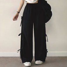女式絲帶訓練束帶褲