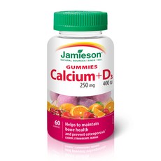 캐나다 칼슘 미네랄 보충제 베스트셀러 Top, 18.자미에슨 칼슘 250mg 60구미, 1개