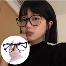스윗래블 가벼운 블루 라이트 차단 안경 뿔테 여자