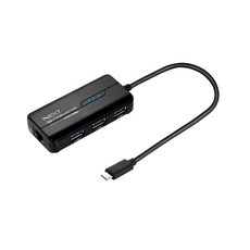 NEXT-TC313LAN 타입C USB3.0 3포트 허브 기가랜 이더넷, 단일상품