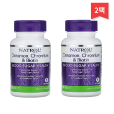 Natrol 시나몬 크롬 & 비오틴 60 정, 2개묶음