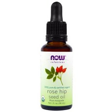 나우푸드 솔루션즈 오가닉 로즈힙 씨드 오일 Certified Organic Rose Hip Seed Oil 1oz(30ml), 1개