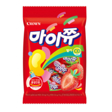 크라운 마이쮸 딸기 필로우 츄잉캔디 92g (DR market), 10개