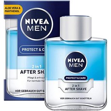 [독일] NIVEA MEN Protect & Care 2in1 After Shave in a pack of 4 (4 x 100 ml) nourishing and cooling a, 단일상품