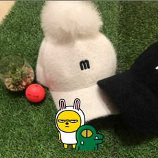 레노마수영복 골프 토끼털방울 탈부착털방울CAP모자