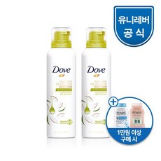 도브 샤워 무스 200ml 2개, 코코넛오일/코코넛오일, 상세설명 참조