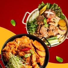 허그닭 춘천 닭갈비(고추장맛+간장맛) 실속세트, 1.6kg, 1세트