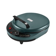 DMWD 양면 가열 서스펜션 타입 전기 베이킹 크레이프 메이커 아침 팬케이크 머신 피자 그릴 220V, 1) Green, 1개
