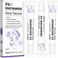 ABOTE 3팩 5% 나이아신아미드 세럼 얼굴용 안티에이징 주름 방지 딥 하이드레이션 (각 15ml) 165677, 3개, 15ml