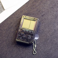 귀여운 게임 장난감 투명 키링 열쇠고리, 블랙