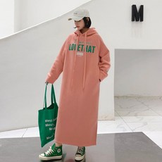 바른몰 여성 기모 롱 원피스
