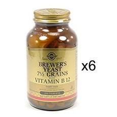 솔가 맥주효모와 비타민 B12 250정, 6개