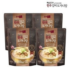 기타 [뚝심한우] 한우갈비 도가니탕 700g 4팩, 4개