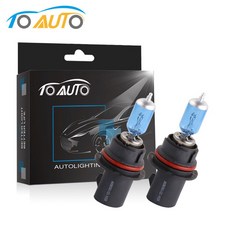 TOAUTO 2p 자동차 헤드 라이트 램프 HB1 9004 100W 12V 할로겐 전구 Hi Lo 빔 5000K 화이트 브라이트 자동 헤드 램프, 9004/HB1 안녕하세요/소호, 1개 - hb1