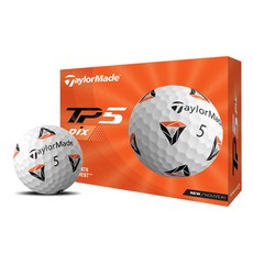테일러메이드 TP5 PIX 2.0 골프볼, 화이트,